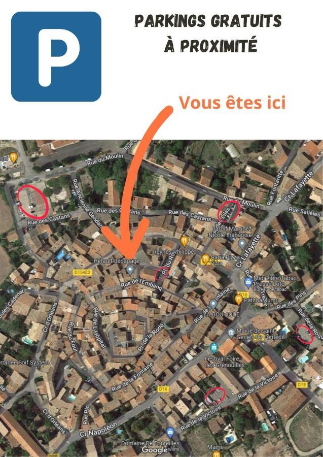 Maison De Caractere Renovee Avec Gout Pour 2 Personnes Villa Saint-Genies-de-Fontedit Esterno foto